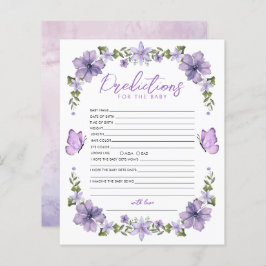 Previsão de Borboletas Roxas para Jogo do Bebê