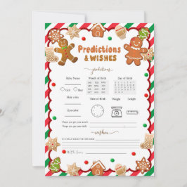 Previsão de cookies e cartões de desejos de Natal