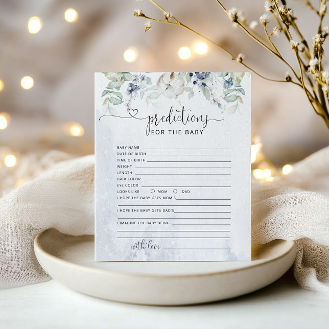 Previsão de inverno para cartão de bebê (Criador carregado)