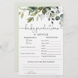 Previsão do bebê aviso cartão neutro em relação ao