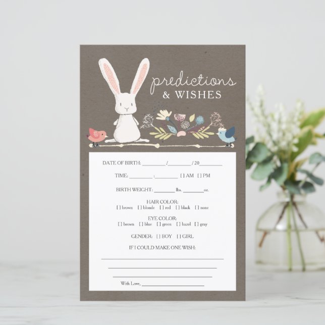 Previsão Dupla De Um Jogo De Bebê Coelhinho (Em pé/Frente)