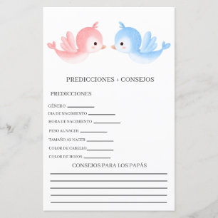 previsões de chás de fraldas em espanhol