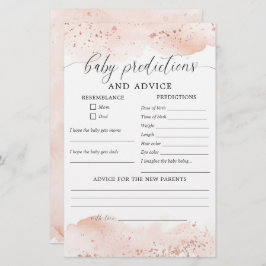 Previsões do bebê e chá de fraldas do cartão de ac