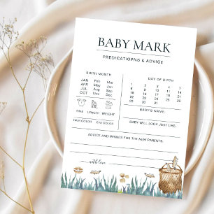 Previsões do Chá de fraldas de pesca de diversão d