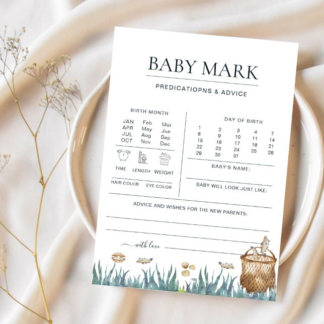 Previsões do Chá de fraldas de pesca de diversão d (Criador carregado)