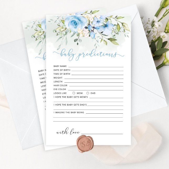 Previsões do chá de fraldas Eucalyptus Azul para b (Criador carregado)