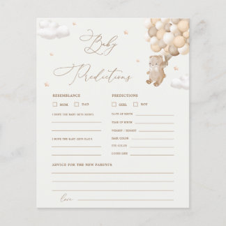 Previsões do Urso de Teddy e Jogo de Chá de fralda