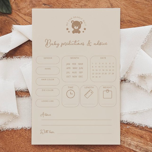 Previsões do Urso de Teddy e Jogo de Chá de fralda (Criador carregado)