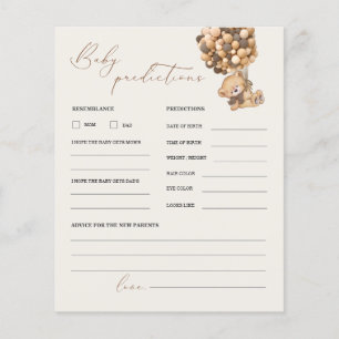 Previsões do Urso de Teddy e Jogo de Chá de fralda