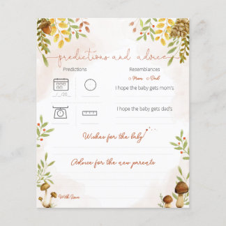 Previsões e conselhos, Chá de fraldas da floresta