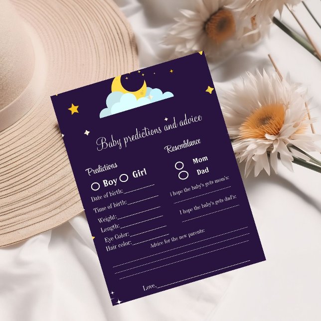 Previsões e conselhos para bebês jogo de chá de be (Criador carregado)