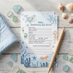 Previsões e conselhos para bebês sob o mar bebê sh