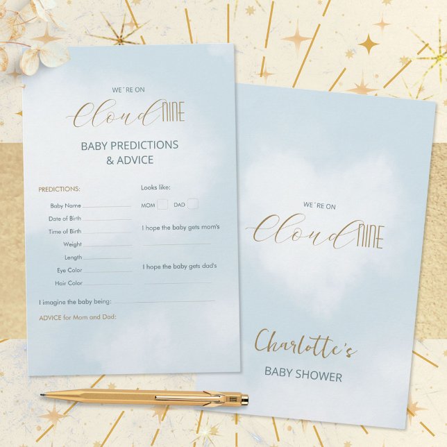 Previsões e Conselhos para Chá de Bebê Celestial C (Cloud 9 Celestial Baby Shower Predictions & Advice ©Susanne Sachers - Sunny Mind 🌞)