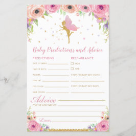 Previsões e Conselhos para o Bebê Fada Atividade