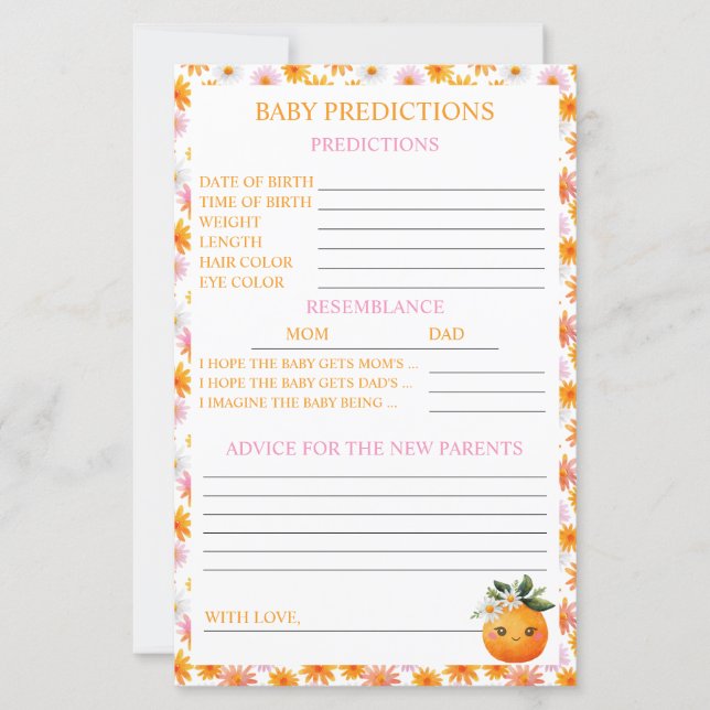 Previsões e Conselhos para o Bebê Little Cutie Lar (Frente)