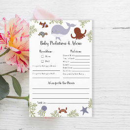 Previsões e conselhos sob o Chá de fraldas do mar