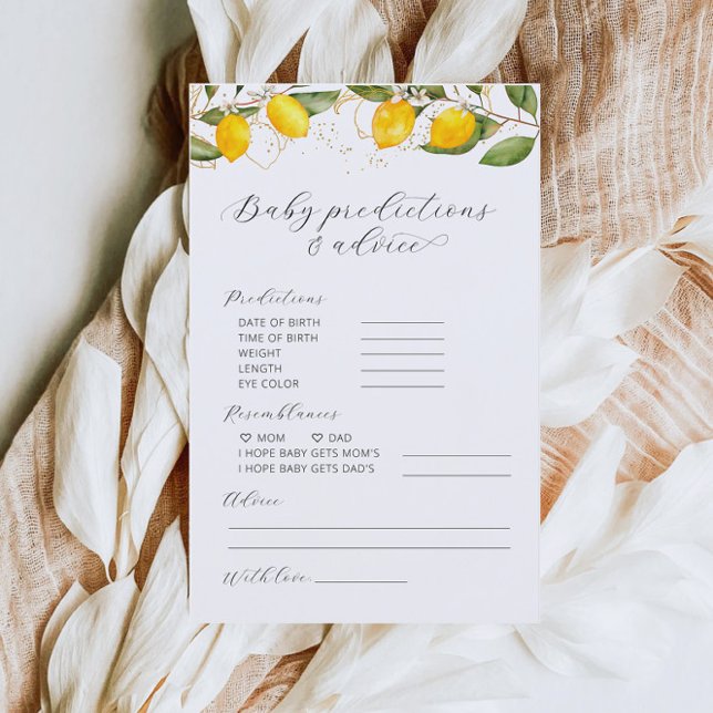 Previsões e Dicas de Limão Jogo de Chá de Bebê  (Criador carregado)