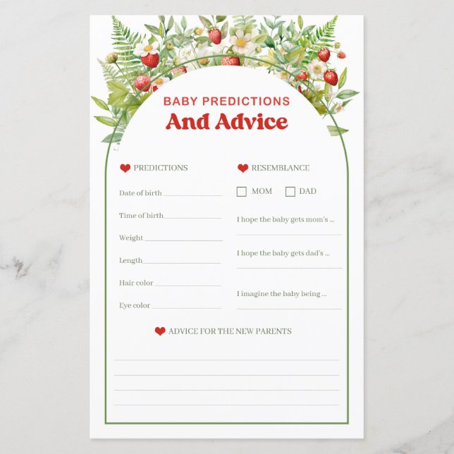 Previsões e dicas do jogo Boho Strawberry Baby (Frente)