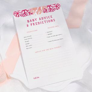 Previsões e Dicas para Bebê Pink Coral & Jogo