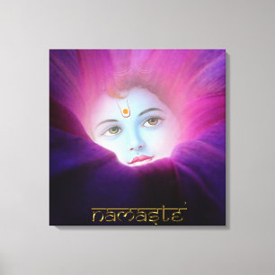 Pri esticado Namaste das canvas da corriola de