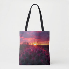 Prickly Pear Sunset Tote Bag - Southwestern Style