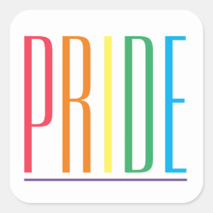 PRIDE grandes adesivos quadrados