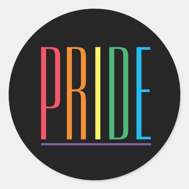 PRIDE Ii Grandes Adesivos Redondos (Frente)