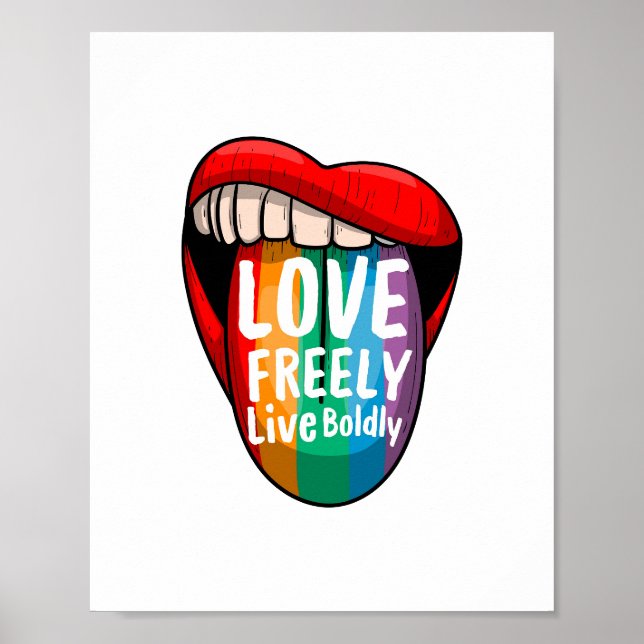 Pride Month Rainbow Poster – Equality & Love Wins  (Frente)