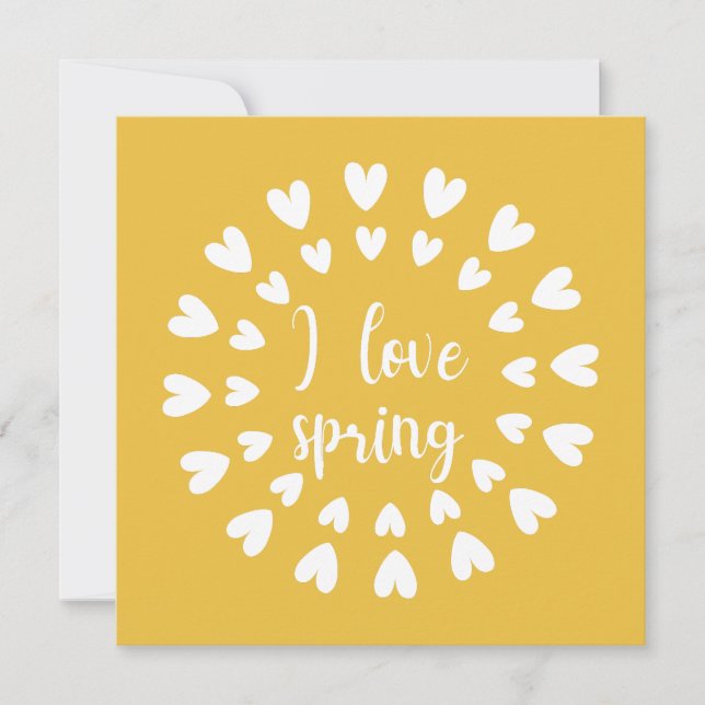 Primavera Amor, Pequeno Cartaz Simples (Frente)
