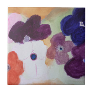 Primavera Anemones Azulejo cerâmico