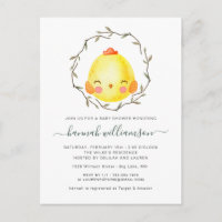 Primavera Baby | Convite para Chá de fraldas de pá