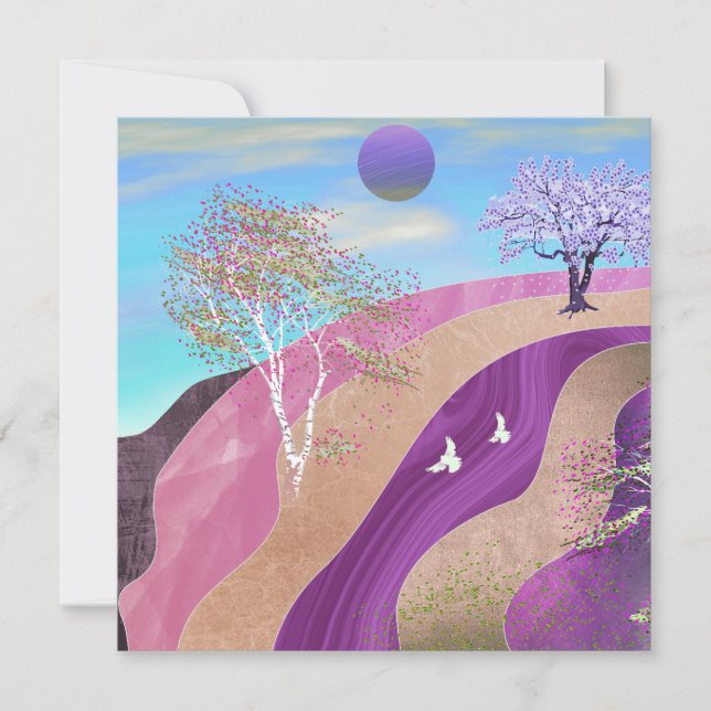 Primavera Blossomo Paisagem (Frente)