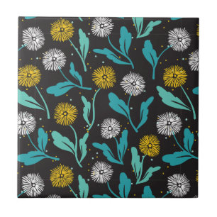 Primavera Dandelion Flores e Folhas Design