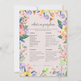 Primavera de flor selvagem O que há no seu cartão