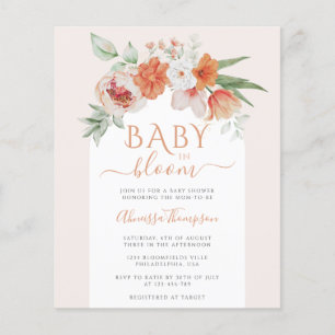 Primavera de Orçamento Peach Floral Baby in BloChá