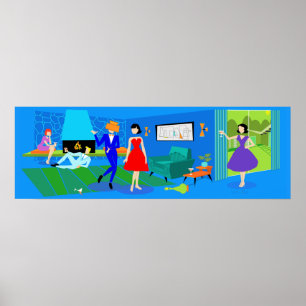 Primavera do Cocktail de Posters de Palma Atômica