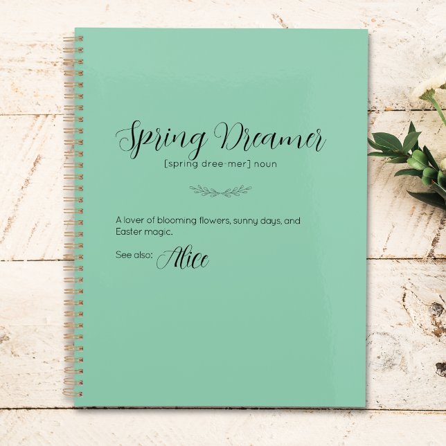 Primavera Dreamer Personalizado Planejador de Pásc (Spring Dreamer Personalized Easter Planner)