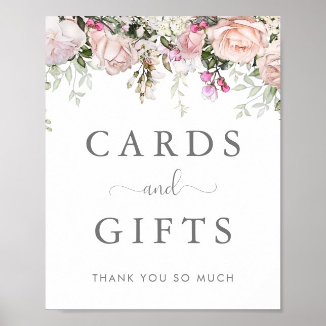 Primavera Floral Cards e Gifts Poster (Frente)