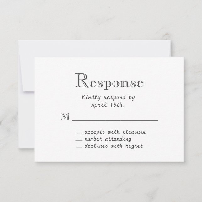 Primavera Floral Chalkboard RSVP (Frente)