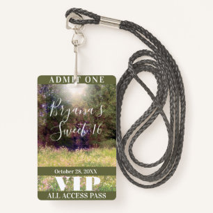 Primavera Floral Encantada Floresta  Crachá VIP
