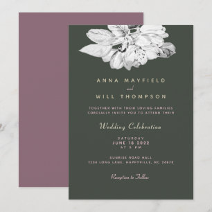 Primavera Floral Noites Elegante Convite para Casa