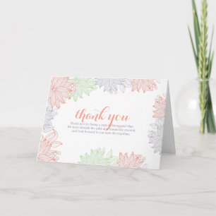 Primavera Florals Cartões de agradecimentos de Cas