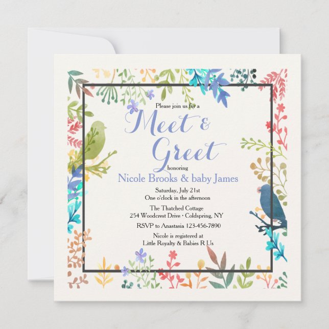 Primavera Frame Reunido e Convite Saudável (Frente)