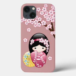 Primavera Kokeshi Doll - Bonita Mancha Japonesa a