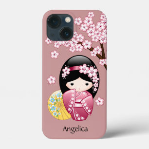 Primavera Kokeshi Doll - Bonita Mancha Japonesa a