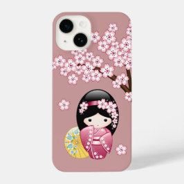 Primavera Kokeshi Doll - Bonita Mancha Japonesa a 