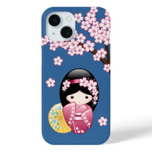 Primavera Kokeshi Doll - Bonita Mancha Japonesa em