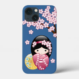 Primavera Kokeshi Doll - Bonita Mancha Japonesa em