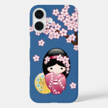 Primavera Kokeshi Doll - Bonita Mancha Japonesa em