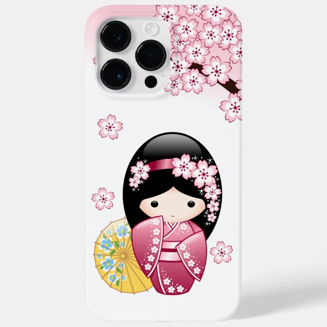 Primavera Kokeshi Doll - Garota Geisha Japonesa Bo (Verso)